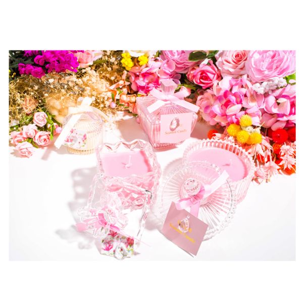 Lightweight Perfume Scented Candles Soy Wax Material Elegant Looking