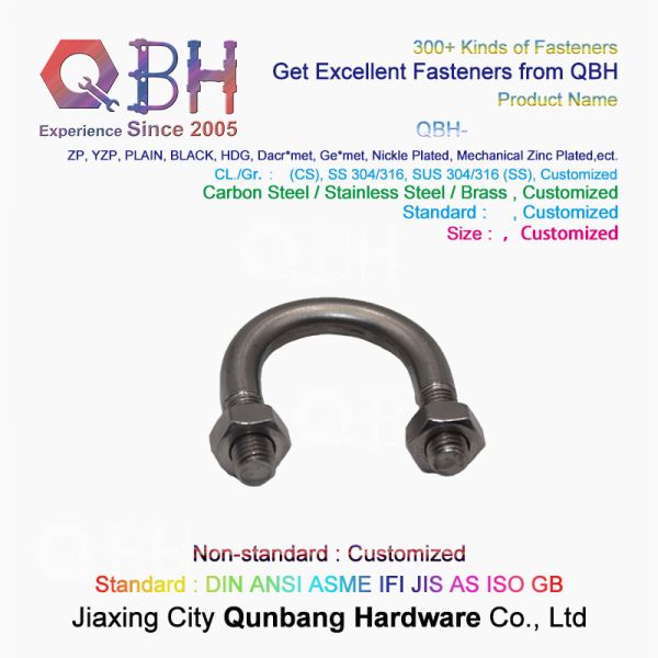 квадрат u нержавеющей стали 4,8 304 316 скрепляет болтами штемпелевать