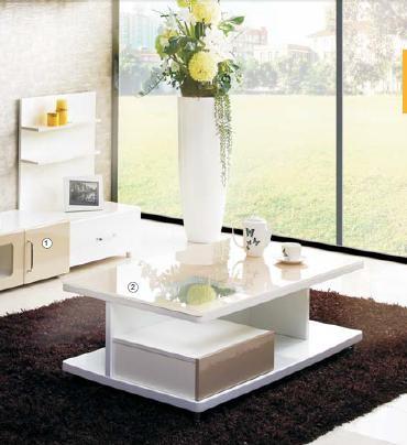 Fashion Design Simple Modern Style Coffee Table Particle Board With Painting