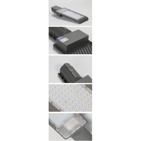 60W 80W Waterproof LED Street Lights High Luminance 2700K-6500K CCT