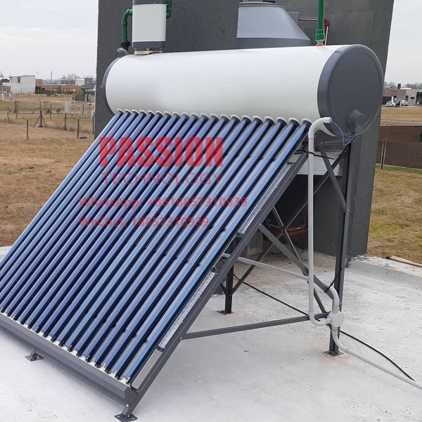 colector solar externo blanco de la calefacción solar del calentador de agua de la presión baja del tanque 200L 201