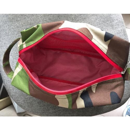 Portable Eco - Friendly Cotton Mens Hanging Toiletry Bag For Travelling Customized