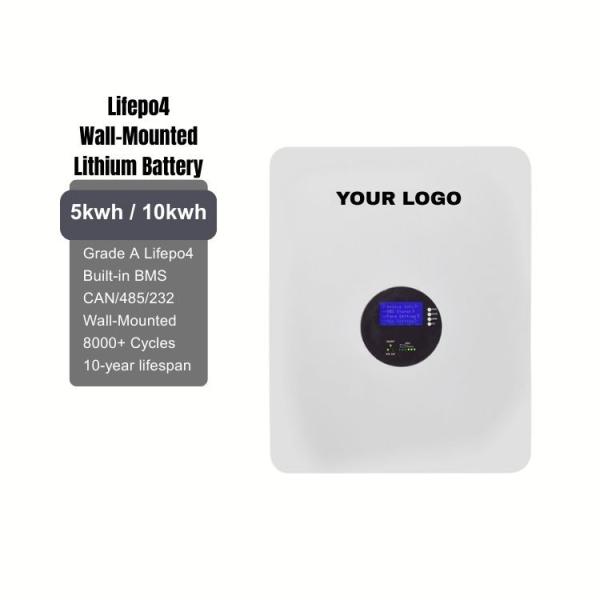 IP65 10kwh Home Battery LFP Wall Mounted Solar Battery 10.24kWh