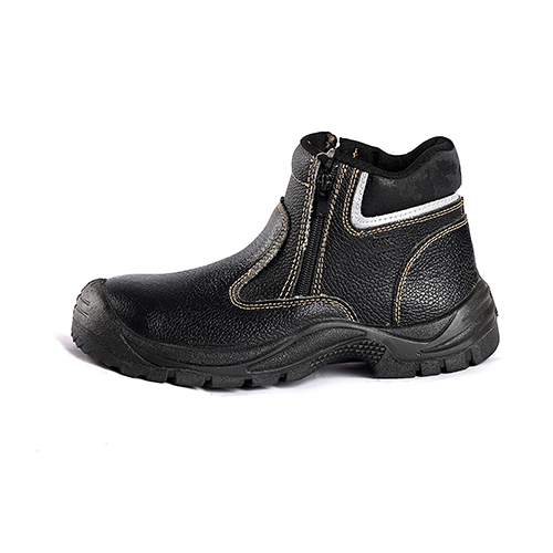 Men'S Safety Shoes Boots For Steel Toe Leather PU Injection Safety Shoe
