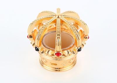 Polishing Luxury Gold Color Design Crown Perfume Bottle Caps  Eco-friendly Zinc Alloy Material and Fits Most Perfume Bottles