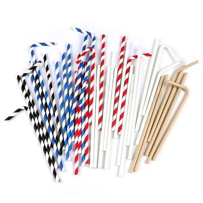 U Shape Paper Drinking Straws for Disposable in Eco-Friendly Food Beverage Stores