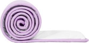 Purple Polyester Baby Bed Rail Guard Cover 4-Piece Set