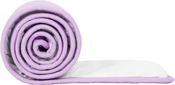 Purple Polyester Baby Bed Rail Guard Cover 4-Piece Set