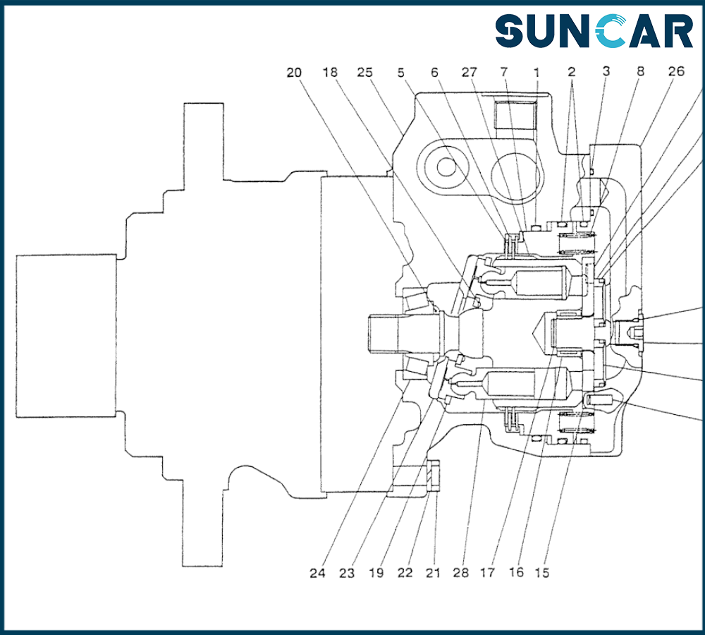 Kobelco S19031-13098 S1903113098 Swing Motor Seal Kit For Excavator[SK030, SK035, SK025]