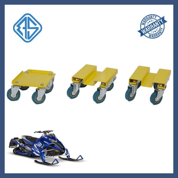 Motorcycle V Steel Snowmobile Wheel Dollies Mini Snowmobile Ski Dolly Set