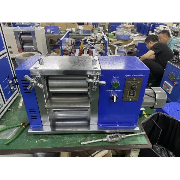 Электрическая лабораторная пресс-машина 120 Вт регулируемая ширина ролика 100 мм