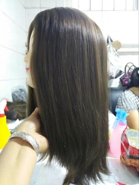 Qingdao Supplier 100% European 100% Cuticle Virgin Hair Kosher Wigs Silky Straight