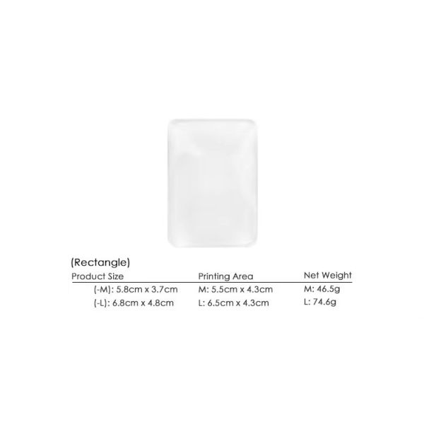 Sublimation Crystal Glass Fridge Magnet Customized Glass Refrigerator Magnets Blanks
