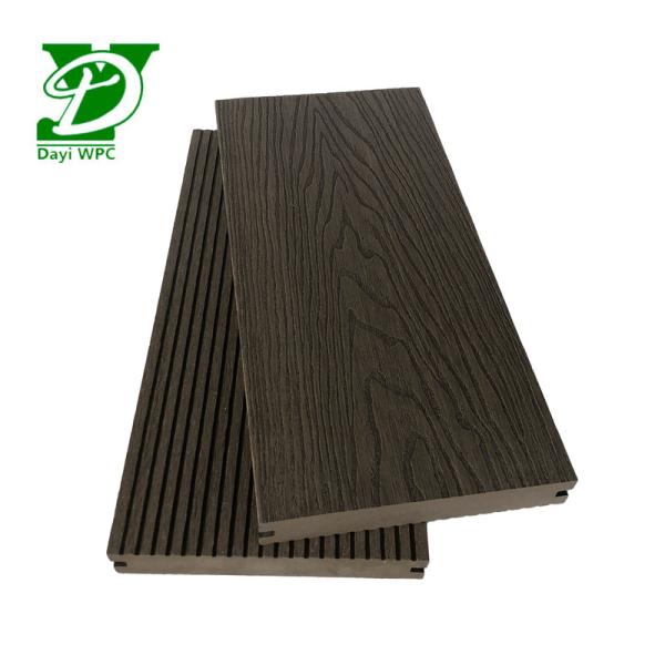 Moderno estilo europeu de madeira maciça de plástico composite decking 140x23mm
