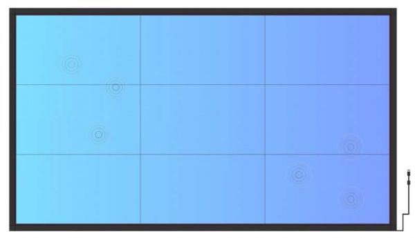 125Hz DIY IR Touch Frame 93 Inch Large Touch Screen Overlay For Video Wall LVD Approved