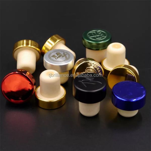 Customized Shape Wooden and Rubber Wine Stoppers OEM/ODM for Bottle Sealing Plug