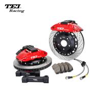 P4-EXPLORE TEI Racing Big Brake Kit Freio de estacionamento eletrónico integrado para rodas traseiras 4 Calibre de pistão