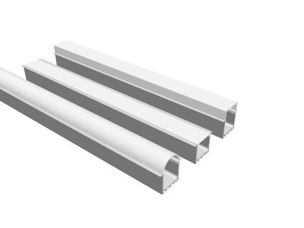 Sablage de profil de lumière de bande de l'alliage LED d'AL6063 T5 avec le diffuseur de PC