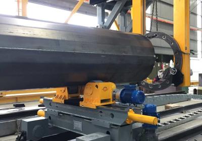 Máquina de montagem de flange de poste / Máquina de posicionamento de pórtico