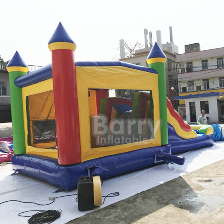 Дом и скольжение прыжка мультфильма раздувной комбинированные с воздуходувкой для школы и Дайкаре