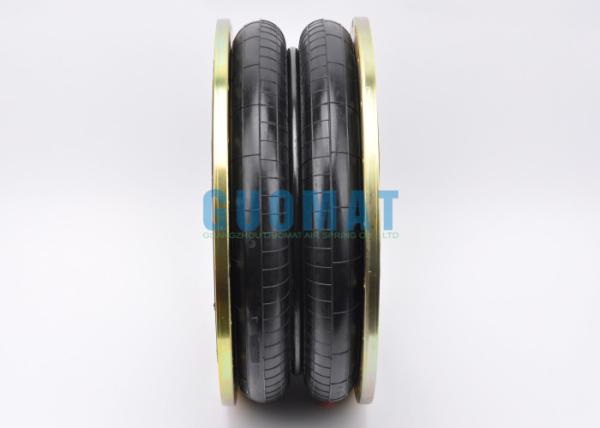 2H520217 Rubber Air Bads M10 Screw Thread Double Convoluted Air Spring With Flange Ring