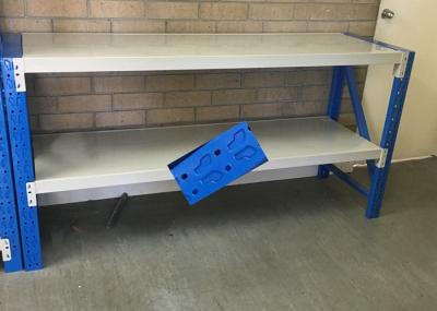 Low Carbon Rolled Steel Heavy Duty Storage Shelves For Garage 500-2000KG Capacity