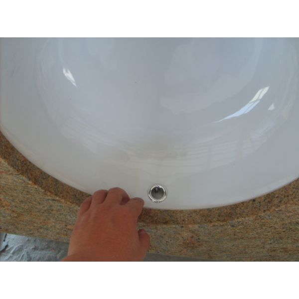 Yellow Beige Honed Granite Countertops , Granite Stone Kitchen Countertops