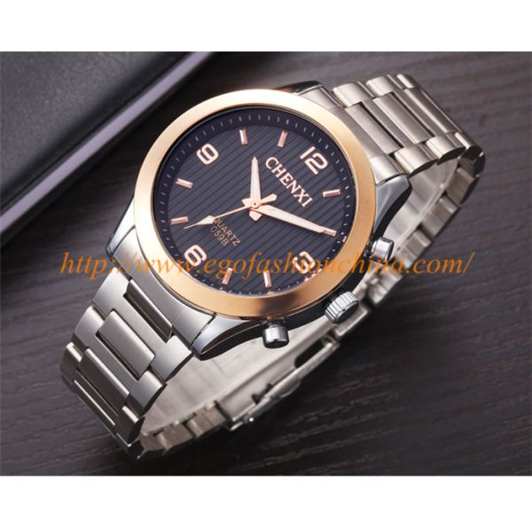 059B Rose Gold Watch Stainless Steel Quartz Watches Wholesale Cheap Women Watch Rhinestone