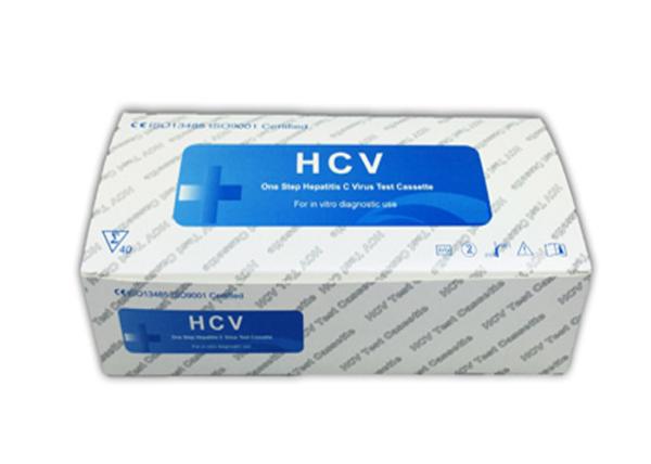 Quick Operation HCV Rapid Test Kit 4mm Cassette 24 Months Shelf Life FDA Approved