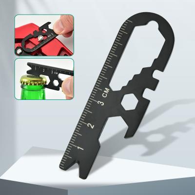 Multifunction Outdoor Survival Keychain EDC Card Tools Portable Small Wrench