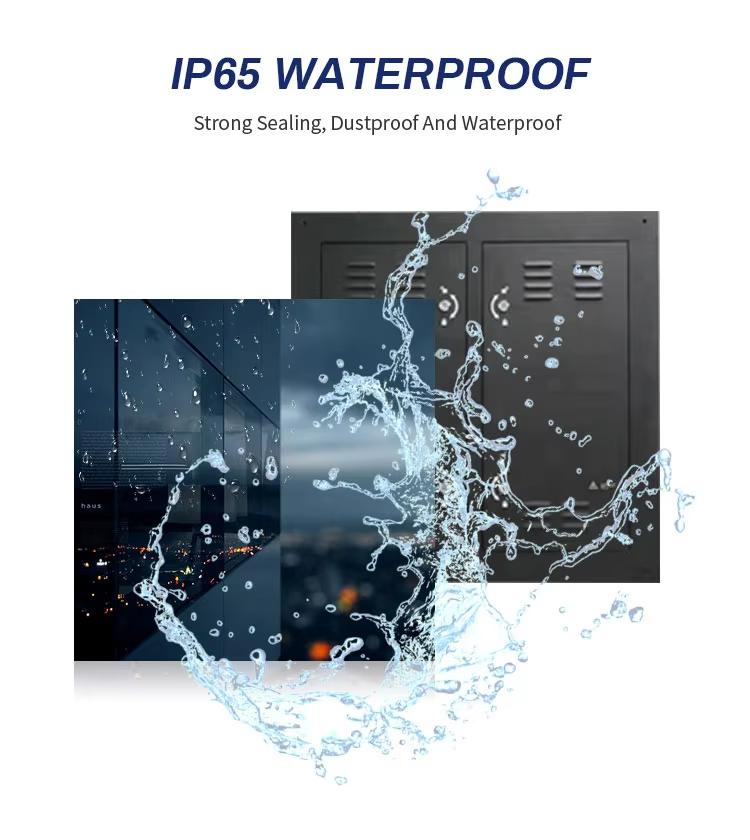 Dustproof Fixed Outdoor Led Billboard Screen For Commercial Advertising 6000mcd/Sqm