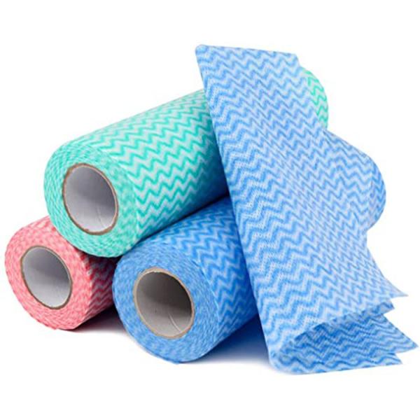 Household Wholesale Dishcloth Fabric Dishcloth  Kitchen Paper Towels Roll Non-woven Fabric