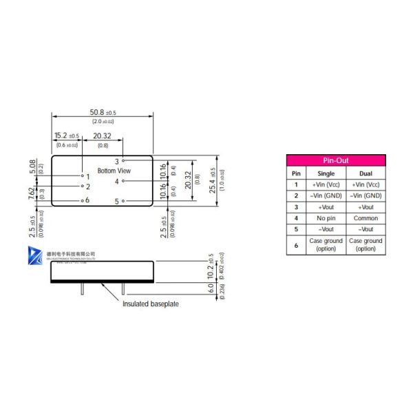 TEN10-2423 330mA 10W DIP Power Converter Module TRACO POWER
