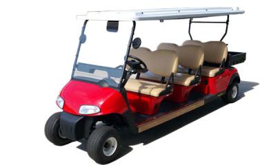 Multipurpose Red Color 48V Curtis Controller Electric Golf Club Cart With 6 Seats
