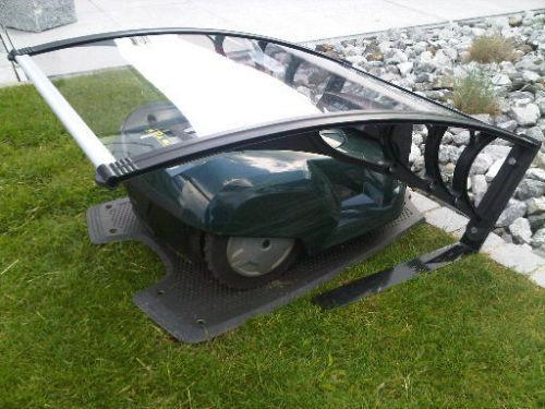 Unique Robot Mower Garage , Glass Door Canopy Awning Polycarbonate Sheet