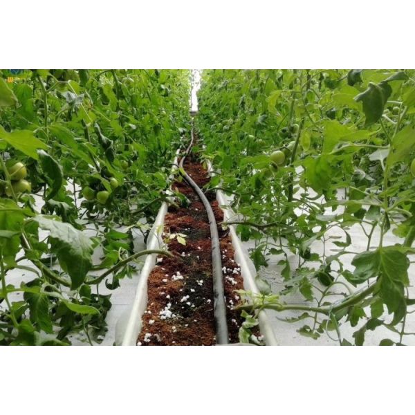 Soilless Culture Hydroponic Trough PVC Vegetable Growing Trough White
