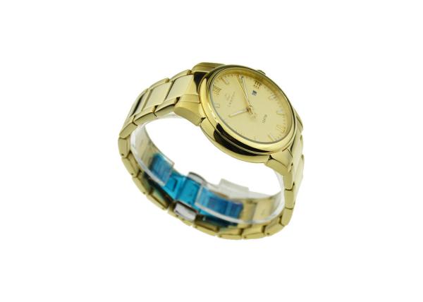 Miyota Movt Quartz Stainless Steel Watch 100 M  Waterproof Gold  Crew Crown