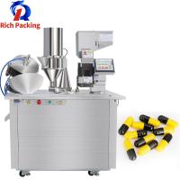Máquina semiautomática de enchimento de cápsulas para laboratório de pellets de pó pequeno