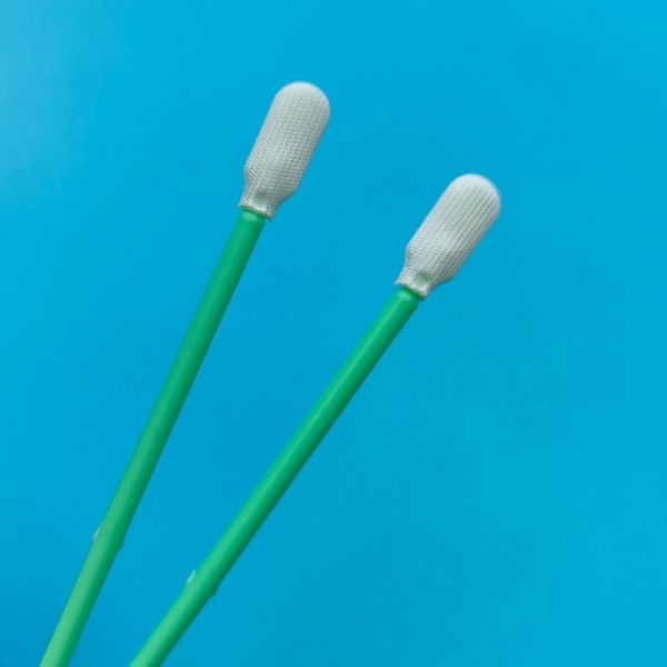 Lint Free Paddle Head ESD Cleanroom Swab Optical Cleaning Polyester Swab with Double Heads