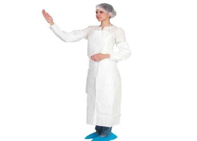 Microporous Film Laminated Disposable Plastic Aprons , Throw Away Aprons
