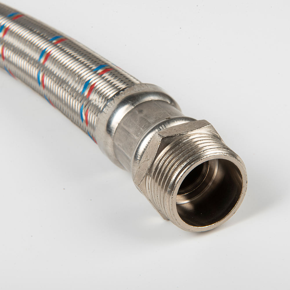 HOSPEDA de acero inoxidable trenzada de alta presión conector hexagonal manguera de tubería flexible