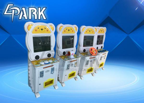 Coin Operated Machine Cute Bear Pat Music Video Game Gift Lottery Game Machine For Kids