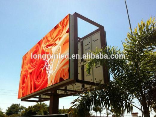 Exterior Pantallas Full Color Outdoor Fixed LED Display With Steel Cabinets P10