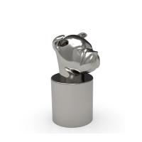 Conception Zamak de tête de chien au-dessus de capsule de parfum pour la bouteille de FEA 15