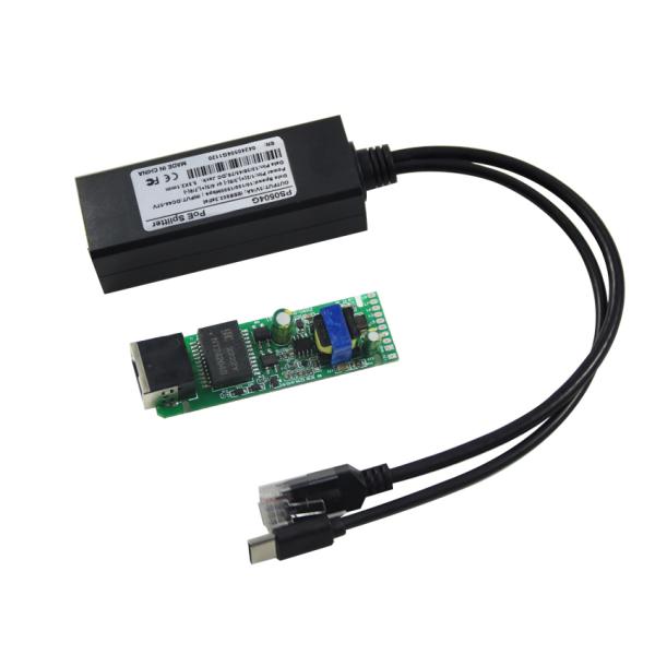 Divididor PoE con salida USB-C para dispositivos no PoE