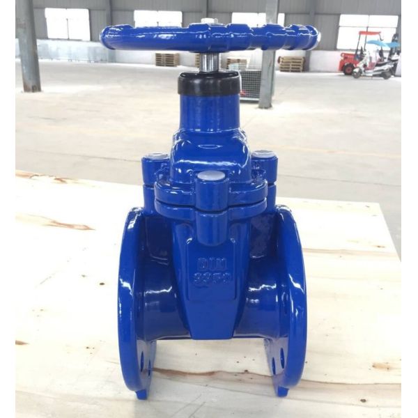 DIN3352 resilient seal cast iron PN16 gate valve