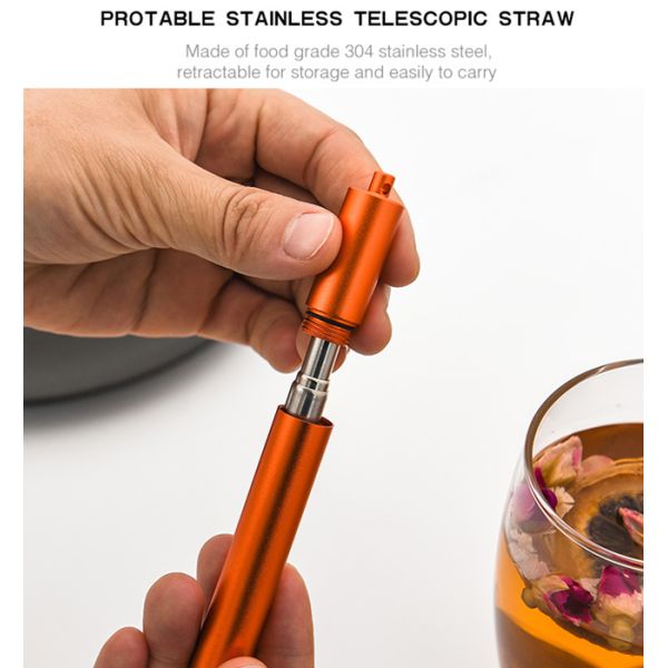 Bar Drinking 10.5 Stainless Steel Straws With Cleaner FDA Approved Reusable