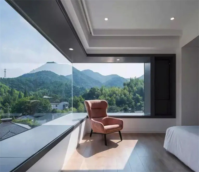 Окна с горизонтальным открытием, окна из алюминиевого стекла, сварные