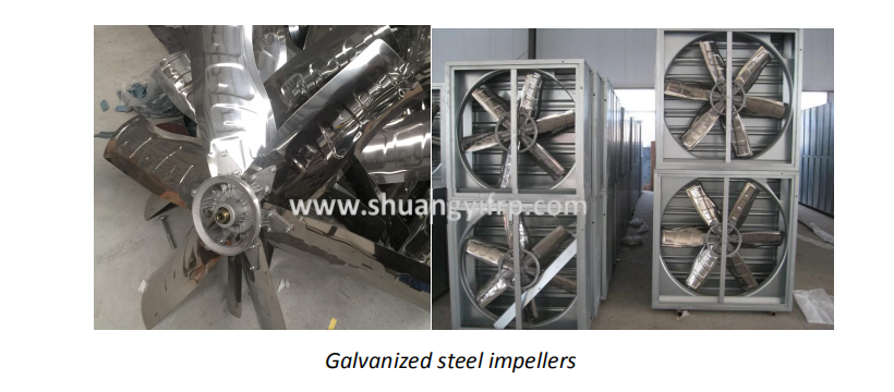 4-10 cuchillas de plástico ventilador de flujo axial para 120/220/380/440/680v torre de refrigeración de voltaje