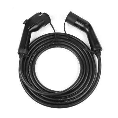 TPU preto 5M Type 1 para datilografar - o cabo SAE J1772 de 2 EV a IEC 62196-2
